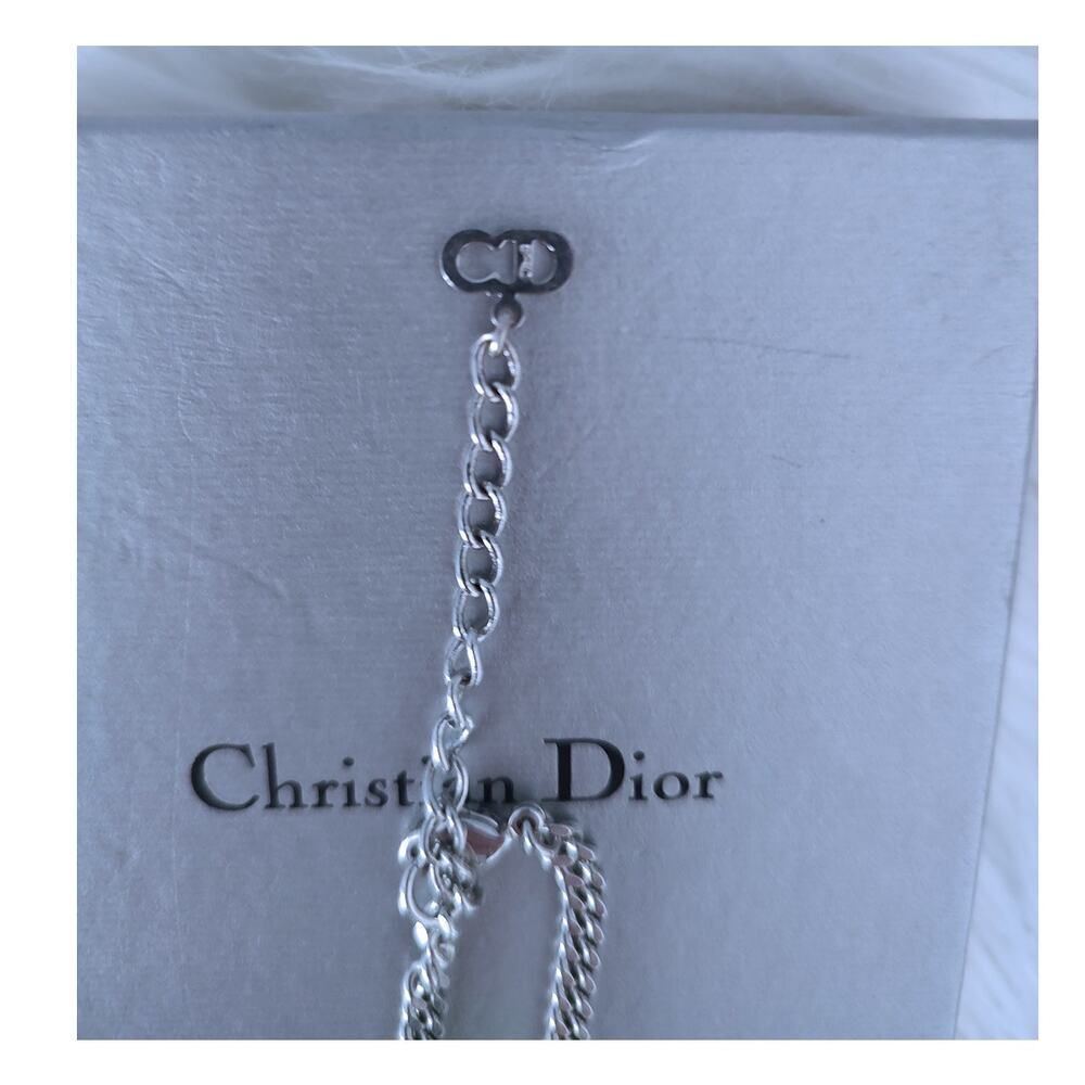 Dior logo padlock choker necklace EUC - Picture 5 of 5